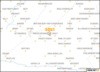 map of Doux