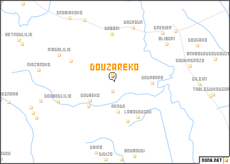 map of Douzaréko