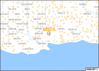 map of Douzil