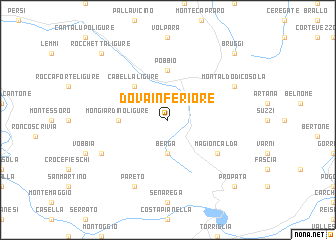 map of Dova Inferiore