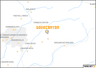 map of Dove Canyon