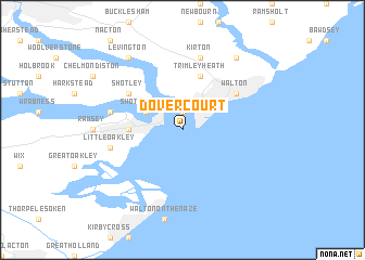 map of Dovercourt