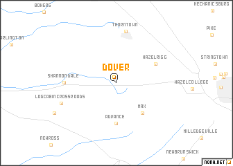 map of Dover