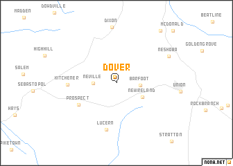 map of Dover