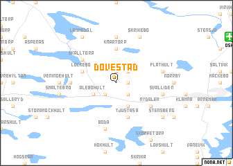 map of Dövestad