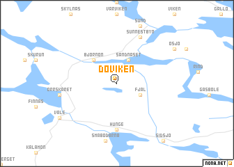 map of Döviken