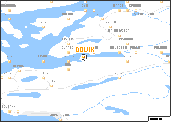 map of Døvik