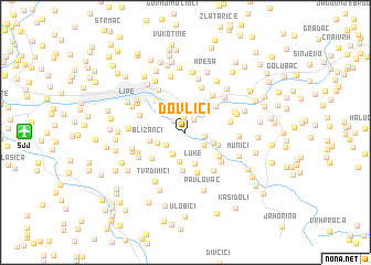 map of Dovlići