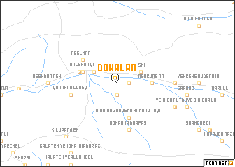 map of Dowalan