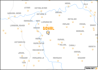 map of Dowāl