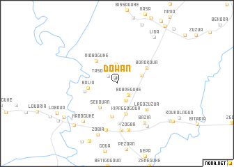 map of Dowan