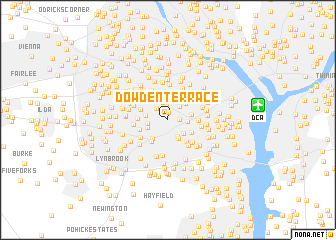 map of Dowden Terrace