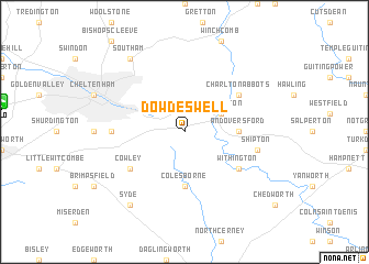 map of Dowdeswell