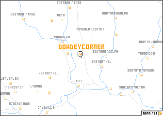 map of Dowdey Corner