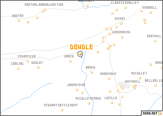 map of Dowdle