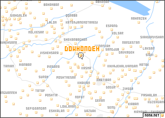 map of Dowhondeh