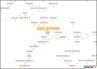 map of Dowlah Shah