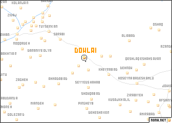 map of Dowlāʼī