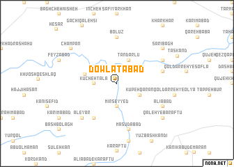 map of Dowlatābād