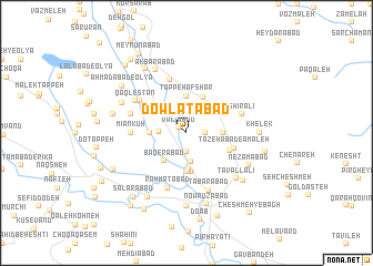 map of Dowlatābād