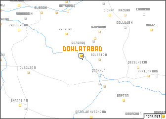 map of Dowlatābād