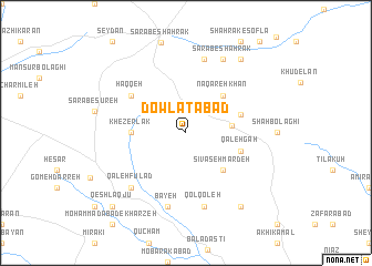 map of Dowlatābād