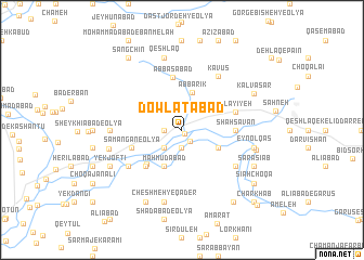 map of Dowlatābād