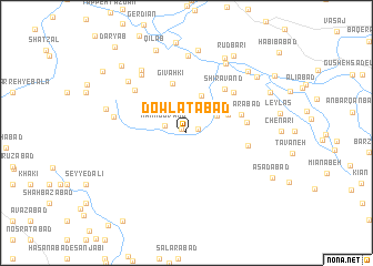 map of Dowlatābād