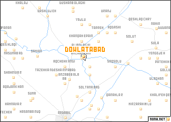 map of Dowlatābād