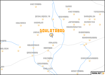 map of Dowlatābād