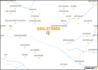 map of Dowlatābād