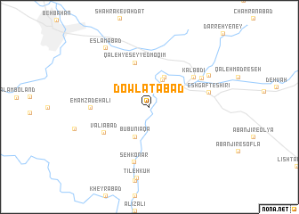 map of Dowlatābād