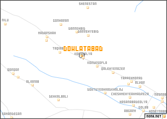 map of Dowlatābād