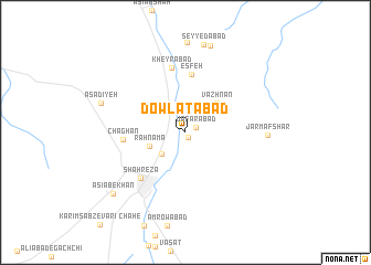 map of Dowlatābād