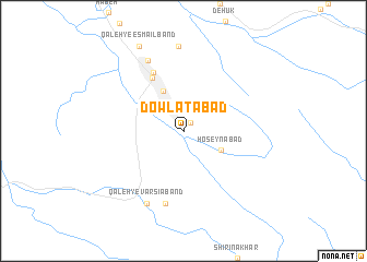 map of Dowlatābād