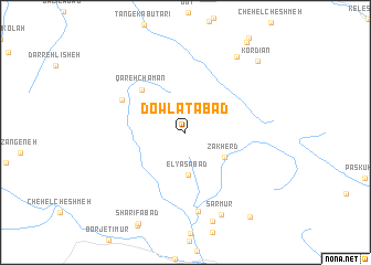 map of Dowlatābād