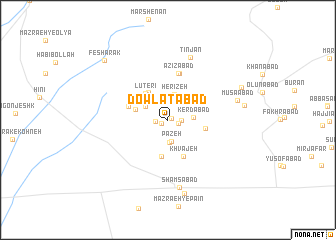 map of Dowlatābād