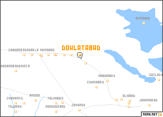 map of Dowlatābād