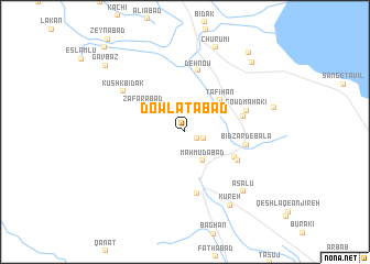 map of Dowlatābād