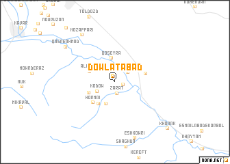 map of Dowlatābād