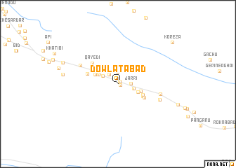 map of Dowlatābād