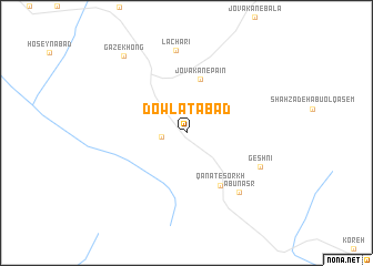 map of Dowlatābād