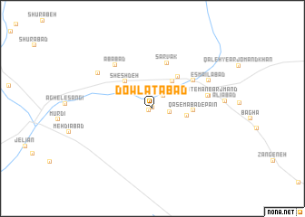 map of Dowlatābād