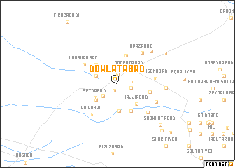 map of Dowlatābād