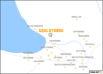 map of Dowlatābād
