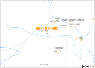 map of Dowlatābād