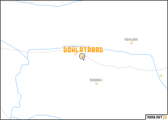 map of Dowlatābād