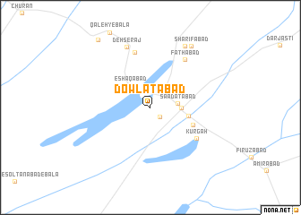 map of Dowlatābād