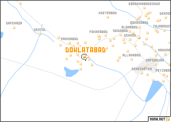 map of Dowlatābād