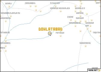 map of Dowlatābād